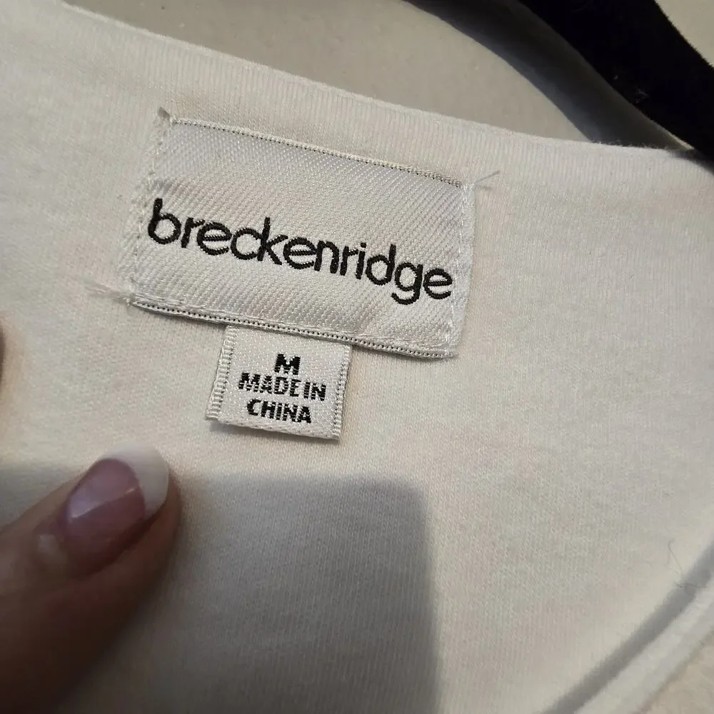 Breckenridge Embroidered Butterfly Cardigan Women MED Pastels Cottage Boho Fairy